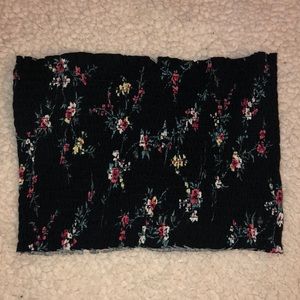 Floral Garage Brand Tube Top
